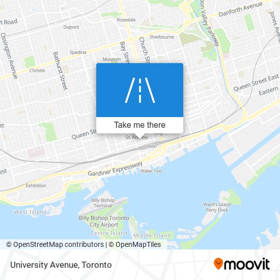 University Avenue map