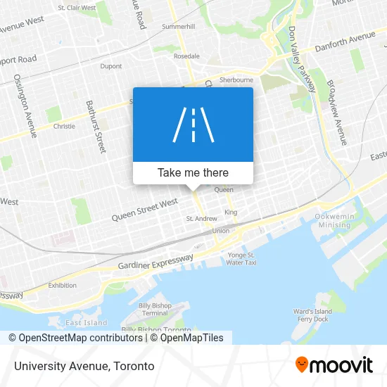 University Avenue map