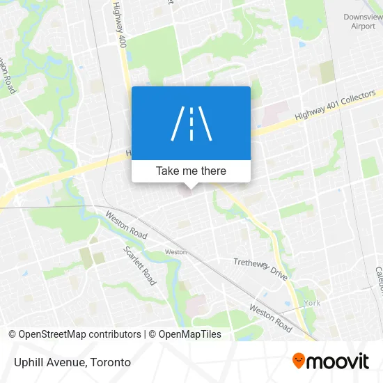 Uphill Avenue map