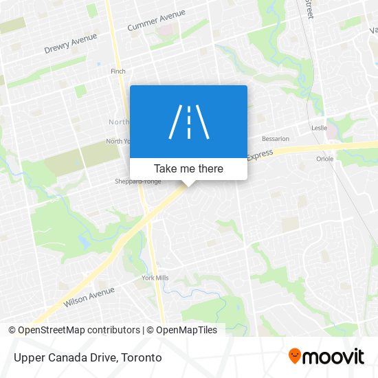 Upper Canada Drive map