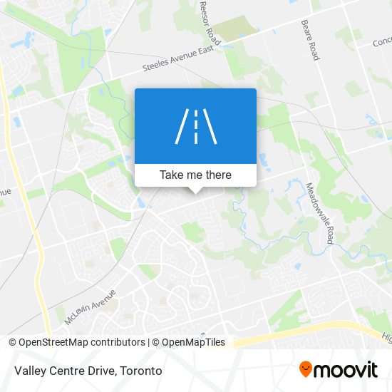 Valley Centre Drive map