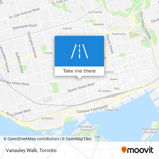 Vanauley Walk map