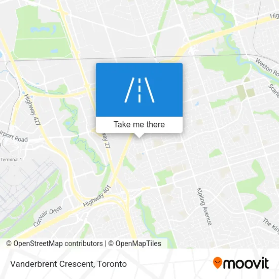 Vanderbrent Crescent map