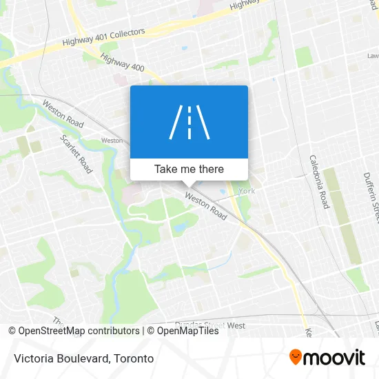 Victoria Boulevard map