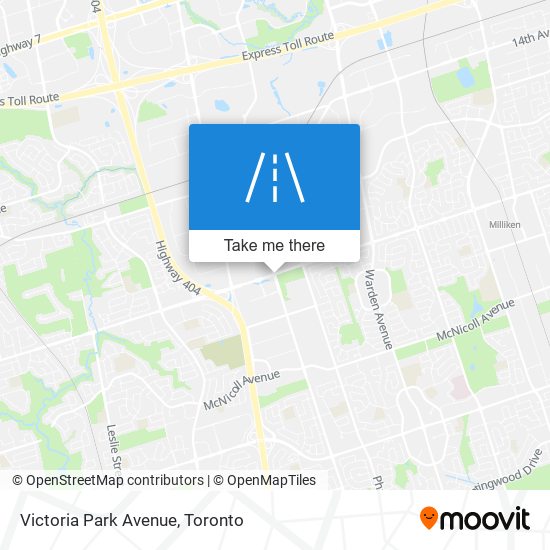 Victoria Park Avenue map