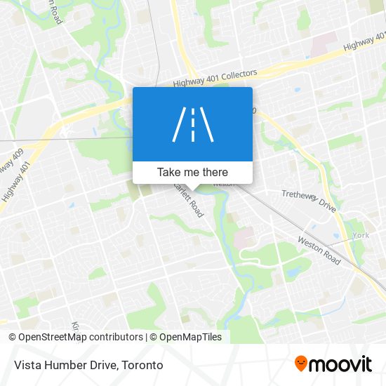 Vista Humber Drive map