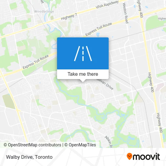 Walby Drive map