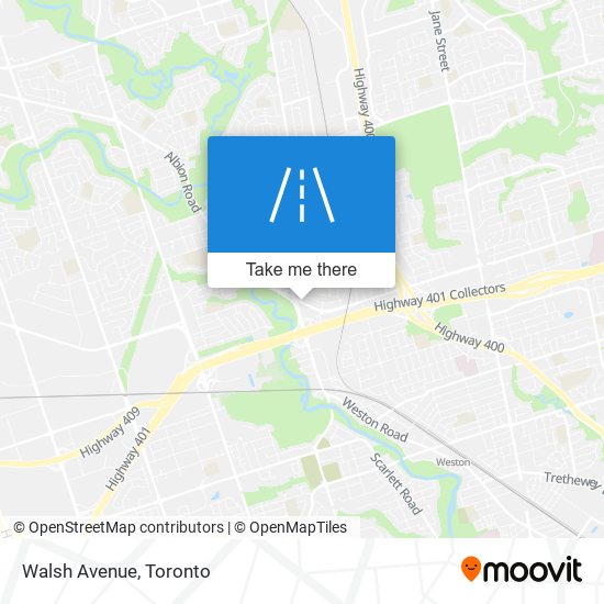 Walsh Avenue map