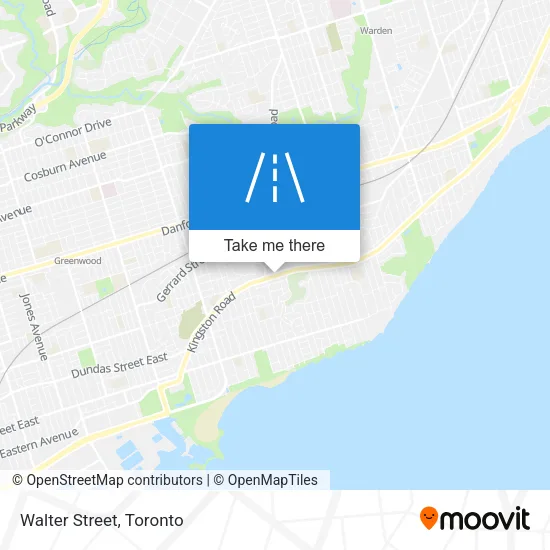Walter Street map