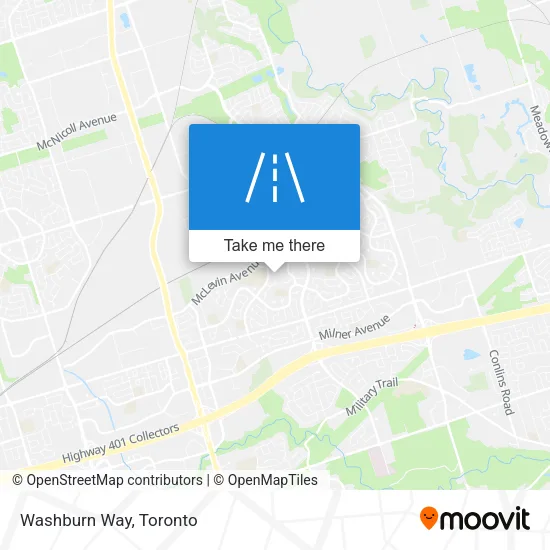 Washburn Way map
