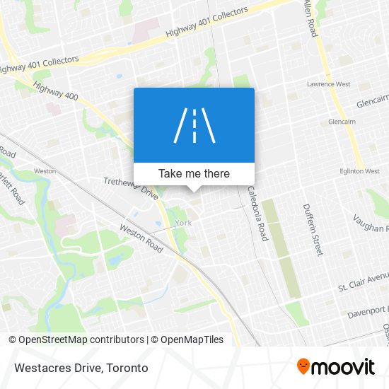 Westacres Drive map