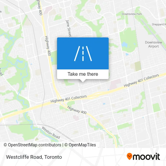 Westcliffe Road map