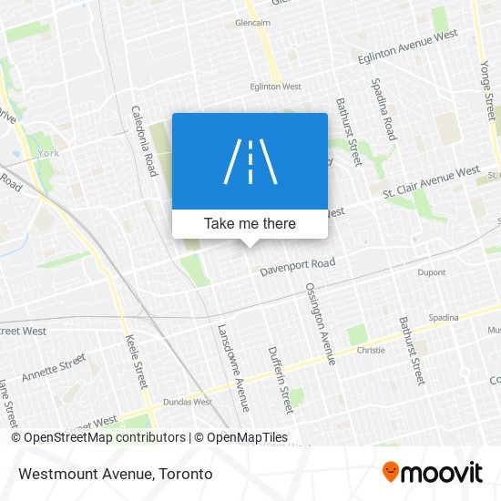 Westmount Avenue map