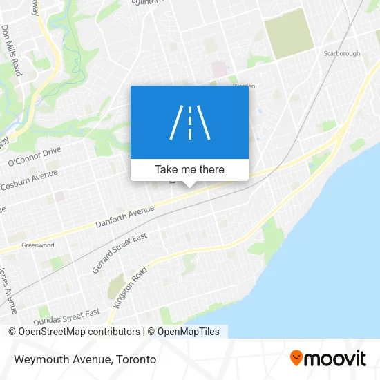 Weymouth Avenue map