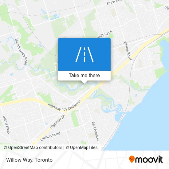 Willow Way map