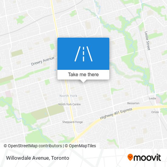 Willowdale Avenue map