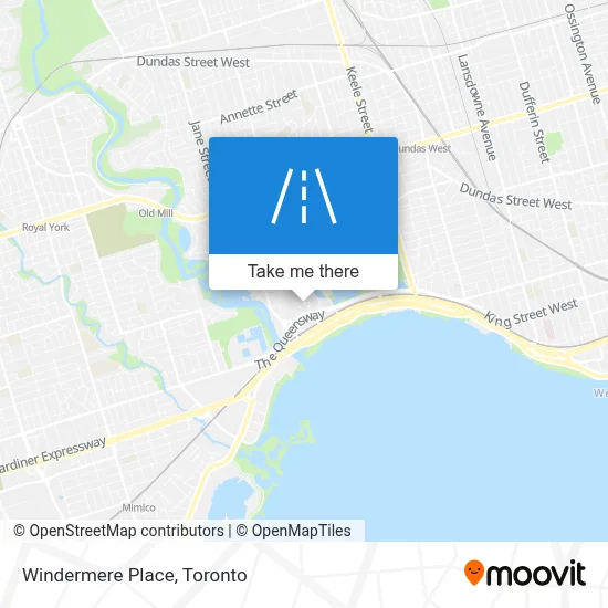 Windermere Place map