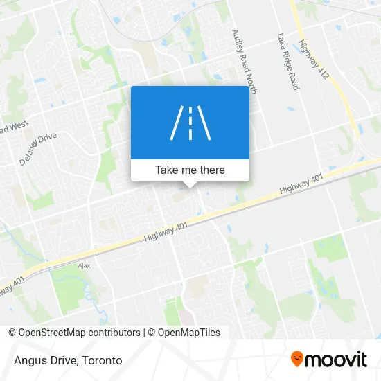 Angus Drive map