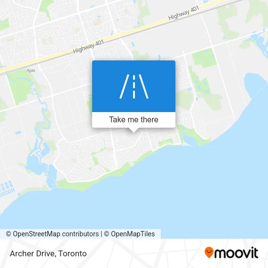 Archer Drive map