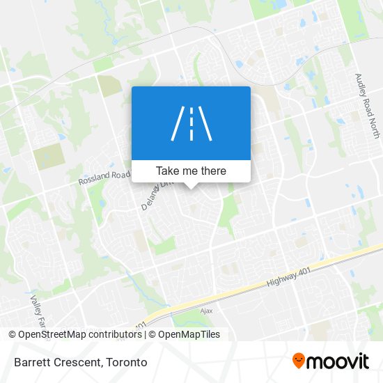 Barrett Crescent map