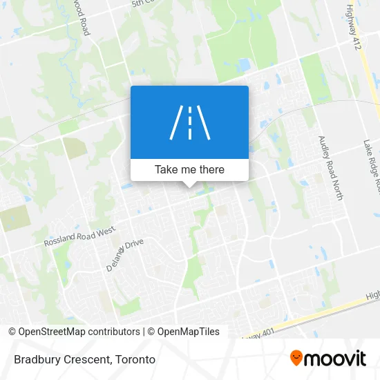 Bradbury Crescent map