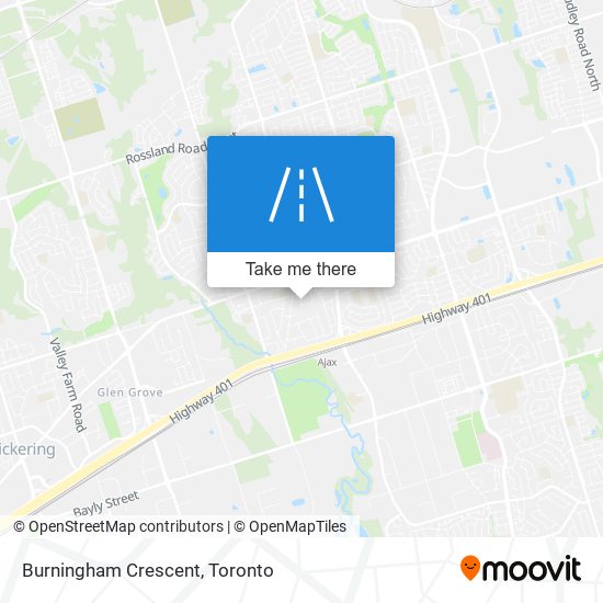 Burningham Crescent map