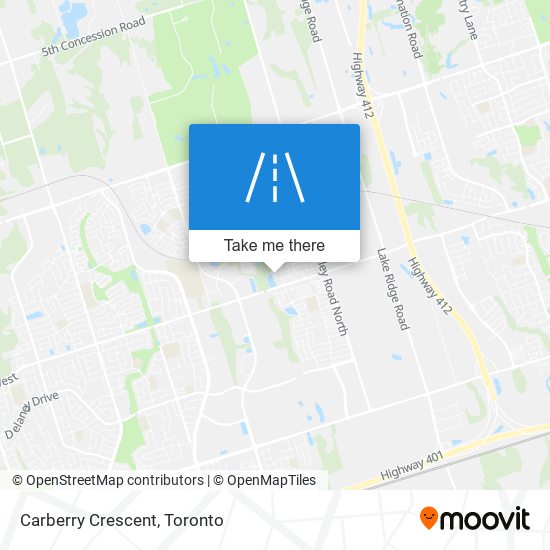 Carberry Crescent map