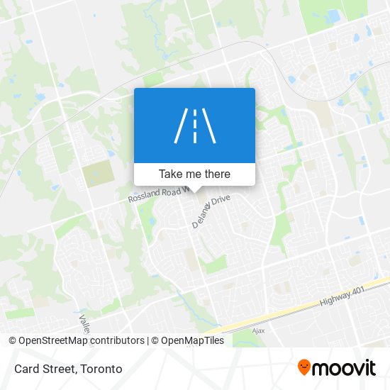 Card Street map