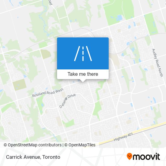 Carrick Avenue map