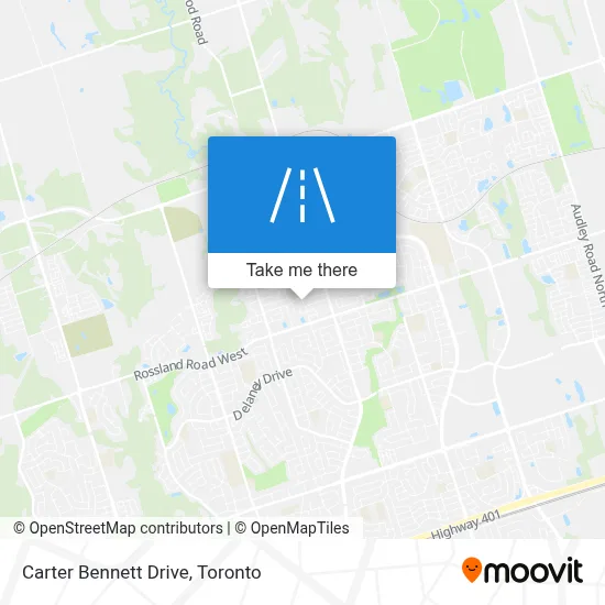 Carter Bennett Drive map