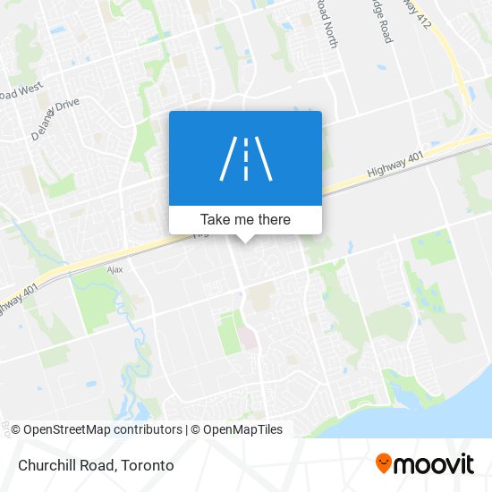 Churchill Road map