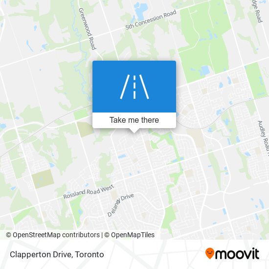 Clapperton Drive map