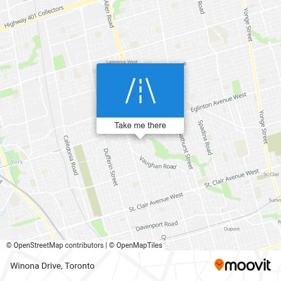 Winona Drive map
