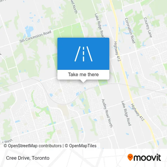 Cree Drive map