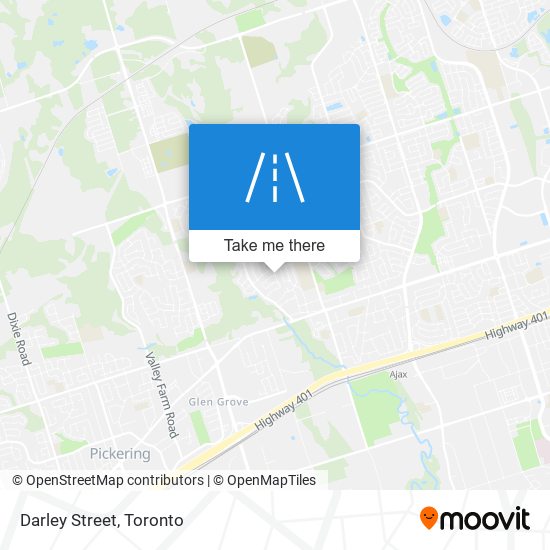 Darley Street map