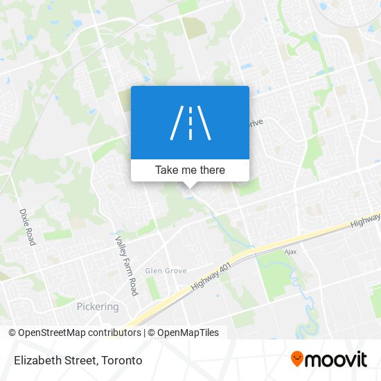 Elizabeth Street map