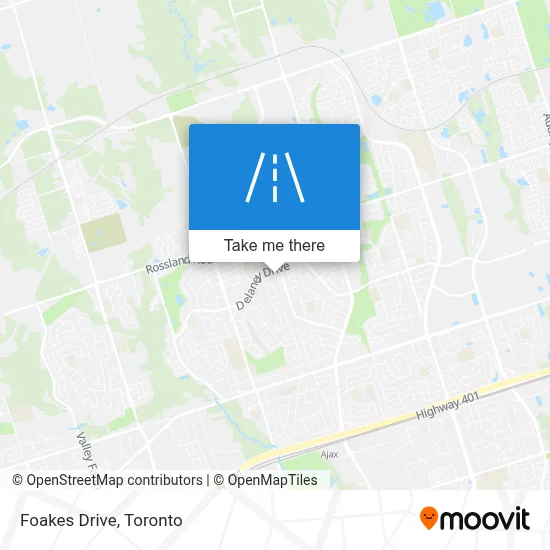 Foakes Drive map