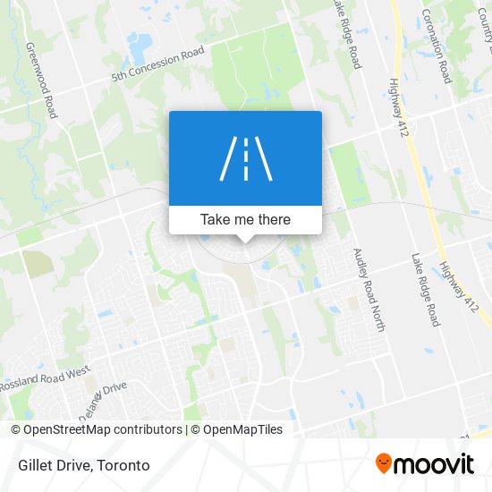 Gillet Drive map