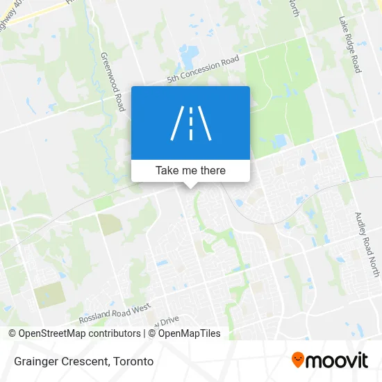 Grainger Crescent map