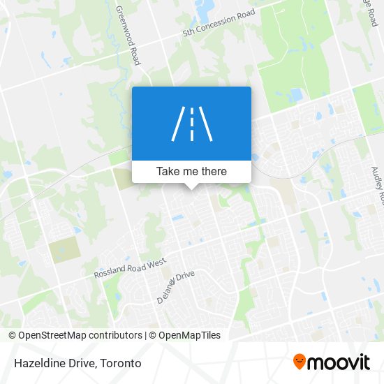 Hazeldine Drive map