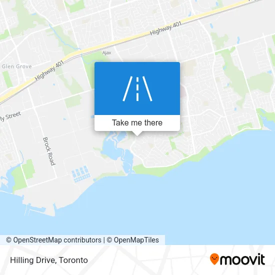 Hilling Drive map