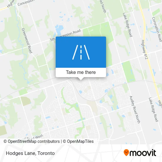 Hodges Lane map