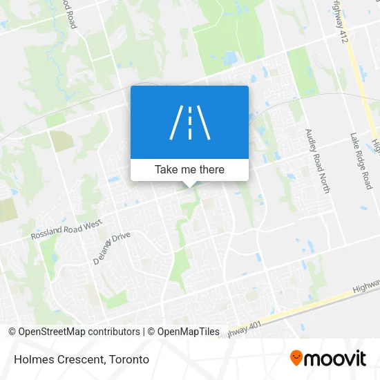 Holmes Crescent map