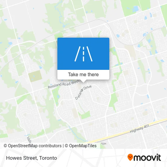 Howes Street map