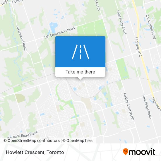 Howlett Crescent map