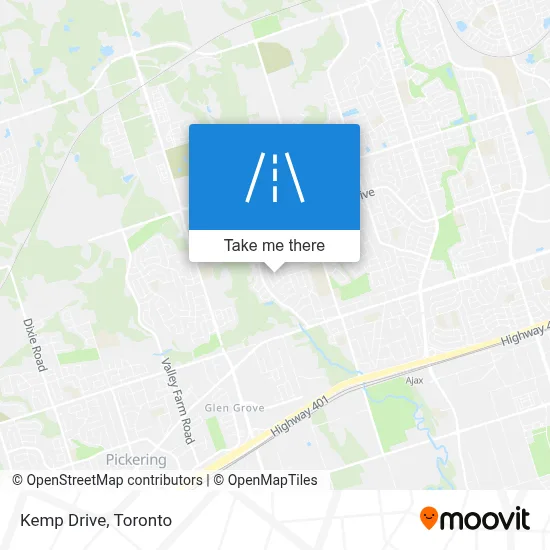 Kemp Drive map