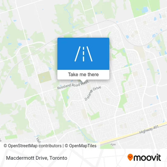 Macdermott Drive map