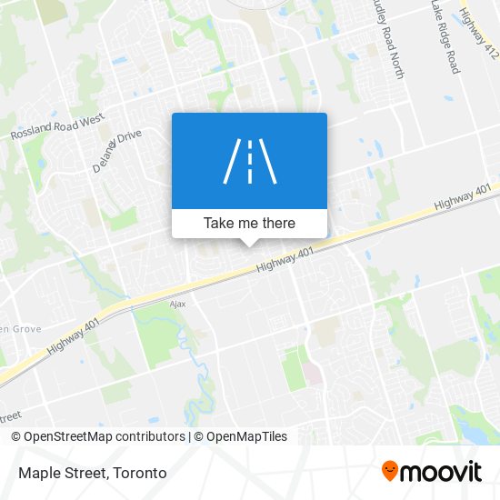 Maple Street map