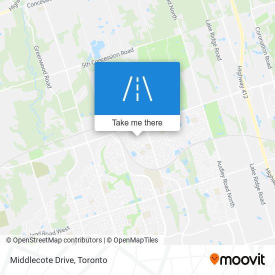 Middlecote Drive map