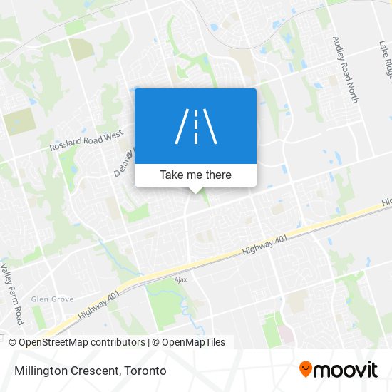 Millington Crescent map